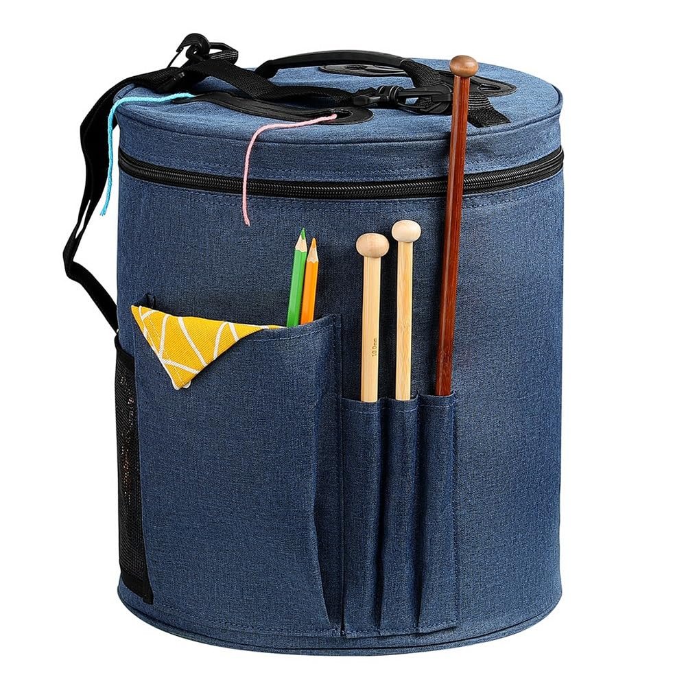 DIY Craft Woolen Storage Basket Sewing Bag Daily Thread Large Capacity Portable Knitting Crochet Tool Bucket
