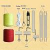 XDRGOOIUY DIY Hand-Knitting Weaving Machine, Desktop Wooden Weaving Loom Kit with Shuttles & Rigid Healds, Weaving Width 20CM, Art Craft Kit for Beginners, Craft Artist view 3