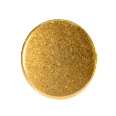 Bezelry 10 Pieces Convex Surface Metal Screw Back Concho Rivets. Screw Included. 23mm (7/8 inch)(Retro Brass)