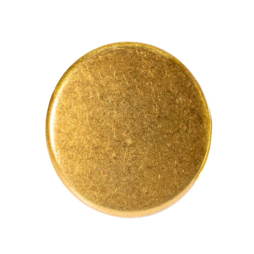 Bezelry 10 Pieces Convex Surface Metal Screw Back Concho Rivets. Screw Included. 23mm (7/8 inch)(Retro Brass)