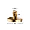 Bezelry 10 Pieces Convex Surface Metal Screw Back Concho Rivets. Screw Included. 23mm (7/8 inch)(Retro Brass) view 3