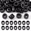 FASHEWELRY 30Pcs Large Hole Acrylic Slide Letter Beads Black Alphabet O Block Charms 3D Chunky Initial Beads with Horizontal Hole for Wristbands Bracelets Necklace Keychains Jewelry Making view 1
