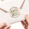 120 x Little Boy Birthday Wild Theme Thank You Party Animals Favor Stickers, Safari Zoo, Animals Birthday Wild Time Stickers, 1.6" view 3