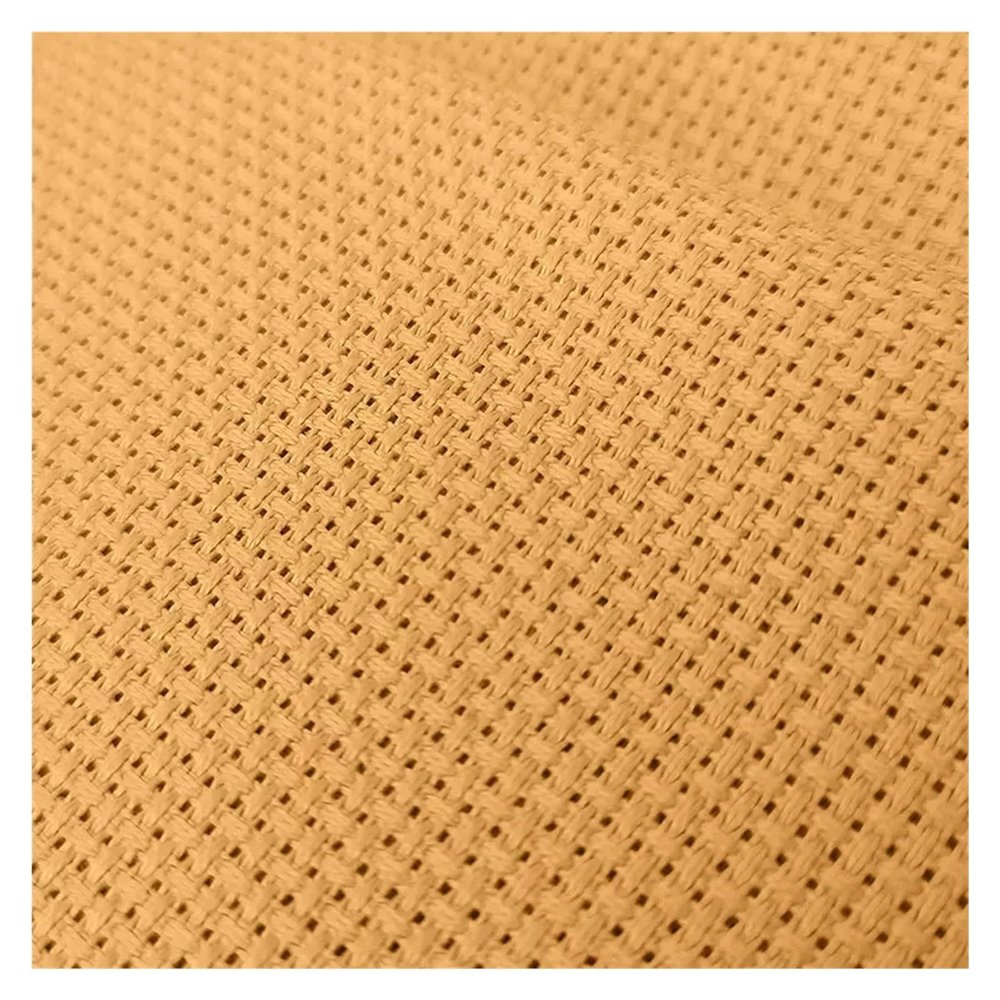 18CT/14CT/11ct/16ct Cross Stitch Canvas Fabric Cloth Light Old-Fashioned Felling 25-25cm(Oranged Yellow,11CT_20*20CM)