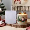 Christmas Candle Molds 3D Knit Santa Cylinder Christmas Molds Silicone for DIY Wax Candle Soaps Art Craft Cake Chocolate Home Decor, Style2 Soap Silicone view 4