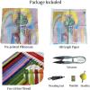Christmas Cross Stitch Kit for Beginners,DIY Festive Pillow Cover Set with Pre-Printed Design,45x45cm Holiday Embroidery Cushion Craft for Home Decor Gift Making - 11 view 3