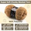 4-Pack Chunky Yarn for Crocheting Blankets & Big Projects - 14oz/152.8yd Total, Ultra Soft & Bulky Chenille Yarn, Perfect for Blankets, Amigurumi, Soft Yellow view 2