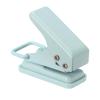 PATIKIL 1/4" Single Hole Punch, Handheld Heavy Duty Hole Puncher Press Metal Paper Puncher for Tag DIY Craft Scrapbook Ticket Style 1, Blue view 1