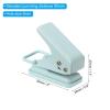 PATIKIL 1/4" Single Hole Punch, Handheld Heavy Duty Hole Puncher Press Metal Paper Puncher for Tag DIY Craft Scrapbook Ticket Style 1, Blue view 2