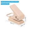 PATIKIL 1/4" Single Hole Punch, Handheld Heavy Duty Hole Puncher Press Metal Paper Puncher for Tag DIY Craft Scrapbook Ticket Style 1, Pink view 2