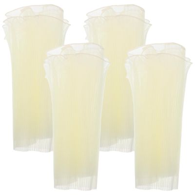 jojofuny 4pcs Beige Flower Wrapping Paper: Wrinkled Mesh Bouquet Packaging Supplies For Halloween Party Favor Decor Florist Wedding Anniversary