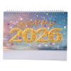 2026 DIY Diamond Art Painting Desk Calendar, Paper Standing Monthly Flip Planner with to-Do List, Sparkling Tabletop Ornament for Home Office Desk Decor, Unique Craft Gift view 1