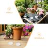 DOITOOL 10pcs Clear Plastic Flower Frogs with 3 Suction Base - Round Flower Arrangement Tool for Floral Vase Plant Weddings Parties Decoration view 4