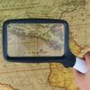MVNOIRE Folding Handheld Magnifying Glass with Five LED Lights for Elderly to Read and Newspapers view 3