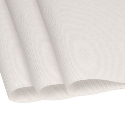Cross Stitch Fabric 14 Count Aida Cloth 28 x 19 Inch Large Size Classic Reserve Cross Stitch Supplies Embroidery Fabric for Home DIY Craft Decoration Handmade, Light Beige