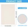Cross Stitch Fabric 14 Count Aida Cloth 28 x 19 Inch Large Size Classic Reserve Cross Stitch Supplies Embroidery Fabric for Home DIY Craft Decoration Handmade, Light Beige view 2
