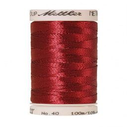 Decorative Metallic Thread - 40wt Thread for Embroidery, Quilting, Sewing (1723 - Ruby)