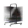 SPXTOM Mobile Small Art Drying Rack, Metal, Heavy-Duty Rolling Art Stand Cart with 20/40 Shelves, for Painting, Drawings, Canvas, 29.5 * 11.8 * 17.7in(40-Layer) view 1