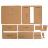 Clear Acrylic Template Leather Wallet Making Stencil Kit, Leather Craft Tool, Weather Aging Wallet Stencil with Stitching Holes, Includes Kraft Paper view 1