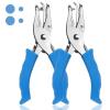 6Pcs Hole Puncher Single 6mm Single Hole Punching Machine Portable Creative Handheld Hole Punch 3 Color Available Non-Slip Punch Plier(Yellow) view 3