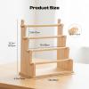 Caydo Washi Tape Organizer & Sticker Organizer, 4-Tier Wooden Display Rack for Craft Storage, Sticker Rolls, Ribbons & Bracelets for Sticker Collectors, Planner Enthusiasts, and Vendors view 2