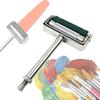 Manual Ink Printed Film Applicator,w/Anilox Roll and Rubber Roller,70mm/2.8in Print Width,Number of Anilox Rollers 80-300 Lines,for Ink Production (120lines) view 1