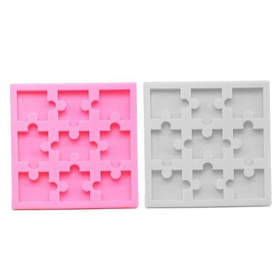 caralin Handmade Puzzle Piece Mold Silicone Puzzle Maker Mold Silicone Mould Jewelry Pendant Making Art Craft Tools