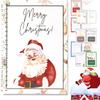 Funfunman Christmas Gift Card Book - Surprises On Every Page, DIY Spiral-Bound,College Survival ChristmasGift Card Book Holder, Personalized Xmas Gifts for Friends, Students, Family (Santa Claus) view 1