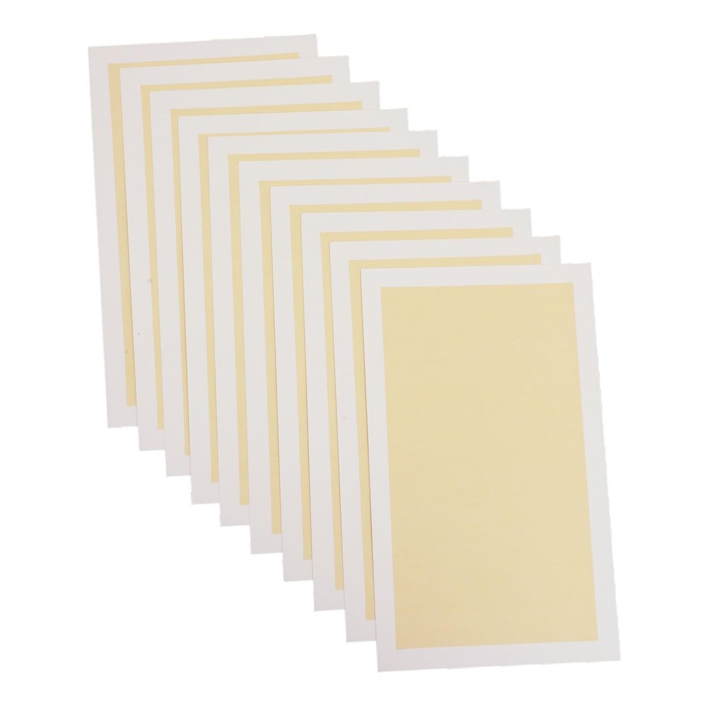 OHPHCALL 10 Sheets Rectangular Blank Calligraphy Paper Rice Paper Art for Chinese Brush Ink Writing and Painting Soft with Toughness and Air Permeability