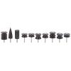 10Pcs Leather Burnisher Pack, Wooden Burnishing Tool, Electric Slicker Tip Polished Black, Leather Polisher with 10 Different Shapes for Leather Crafting DIY view 1