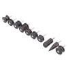10Pcs Leather Burnisher Pack, Wooden Burnishing Tool, Electric Slicker Tip Polished Black, Leather Polisher with 10 Different Shapes for Leather Crafting DIY view 4