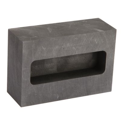 Graphite Crucible Casting Ingot, Graphite Ingot Mold for Metal Casting 1.77x0.55x0.39in