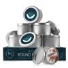 Hearth & Harbor 20 lbs. Soy Candle Wax with Supplies, 4 oz. 96 Pack Tin Jars with Lids, Cotton Candle Wicks, Wick Stickers and Centering Devices - Soy Wax Flakes with Containers for Candle Making view 2