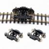 blloocod 1:87 HO Scale Model Train Bogies, Alloy Metal Wheels for Railway Layout Diorama DIY Replacement, Sturdy Railway Accessories (Quantity: 1 or 2)- 2 Pieces view 4