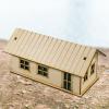 blloocod 1/64 1/60 Miniature Wooden House Model Kit Creative Architecture Building Toy for Diorama Landscape Layout- Style E view 3
