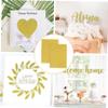 HAKIDZEL 20 Sheets Gold Glitter Cardstock Paper Self Adhesive Craft Paper for DIY Decorations Birthday Party Valentines Christmas Cards and Scrapbooking view 2