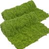FAICOIA 2 Pcs Fake Moss Rug 39" x 39" Mossy Table Runner Green Artificial Moss Mat for Crafts Decorating Faux Moss Grass for Plants Indoor Planters Fairy Garden DIY Centerpieces Wedding 100 x 100cm view 1