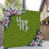 FAICOIA 2 Pcs Fake Moss Rug 39" x 39" Mossy Table Runner Green Artificial Moss Mat for Crafts Decorating Faux Moss Grass for Plants Indoor Planters Fairy Garden DIY Centerpieces Wedding 100 x 100cm view 3