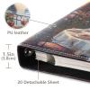 Ltaly Romantic Venice Painting Leather Photo Album, Self Adhesive Scrapbook Album with Refillable Pages for 4x6 5x7 8x10 Pictures, Memory Book for Travel Wedding Baby Family Keepsakes, 11.8x11.2x1.5 view 4