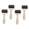 HAKIDZEL 4Pcs Printmaking Roller High-Grade Rubber Ink Rollers for Crafting Art Projects for Painting and Stamping view 1
