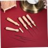HAKIDZEL Wool Felting Tool Set with Wooden Handles Iron Piercing Needles for Beginners and Adults Use Needle Felting Kit for Wool Yarn Non-Woven Craft Projects view 3