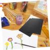 Anneome 100 Sheets Black Cardstock Thick Painting Paper for Drawing Sketching DIY Crafts Smooth Texture Heavy Paper Suitable for Oil Painting and Greeting Card Making view 4