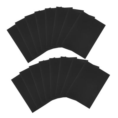 HAKIDZEL 50pcs Black Cardstock Thick Colored Paper for DIY Crafts Scrapbooking Card Making No White Edges Smooth Surface for Posters Halloween Projects