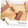 Beatifufu Student Printmaking Roller Rubber Ink Spreader for Art Crafts Even Ink and Glue Application Tool for Block Printing Scrapbooks Wallpapers and Large Area Painting Random Color view 2