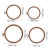 COOLHIYA 4pcs DIY Embroidery Hoop Cross Stitch Rings with Smooth Surface for Sewing Needlework Craft Projects and Wall Decor Gift for Beginners view 2