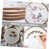 COOLHIYA 4pcs DIY Embroidery Hoop Cross Stitch Rings with Smooth Surface for Sewing Needlework Craft Projects and Wall Decor Gift for Beginners view 4