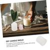 COOLHIYA 2pcs Tulip Shaped Silicone Candle Wax Molds Reusable DIY Flower Mold for Scented Candle Soap Making Crafting view 3