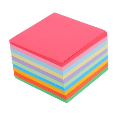 COOLHIYA 1000pcs Double Sided Origami Paper Square Sheets Vibrant Colorful Folding Paper for DIY Arts Crafts Scrapbooking for Creative Decorations and Group Projects