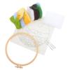 Beatifufu Beginner Felting Kit for Adults Soft Wool Roving Needle Felting Starter with Foam Pad Felt Cloth Picture Frame and Instructions Supplies for Family Craft and Creative Fun view 1