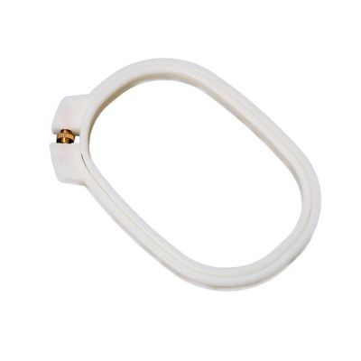 Gogogmee Abs Plastic Embroidery Hoop Frame Creamy White Square Cross Stitch Circle Set for Adults Smooth Surface with Copper Screw for DIY Needlecraft and Sewing Projects